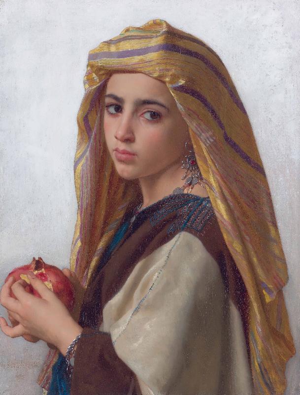 William-Adolphe Bouguereau Girl with a pomegranate oil painting picture